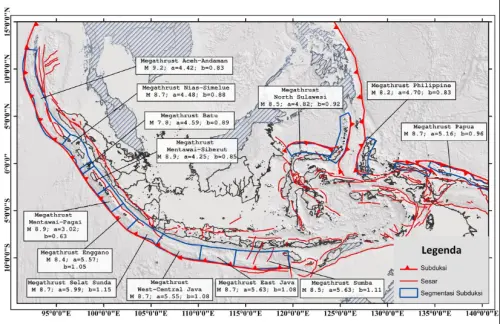Simpan Potensi Gempa hingga Magnitudo 9, Ini Daftar 15 Segmen Megathrust di Indonesia